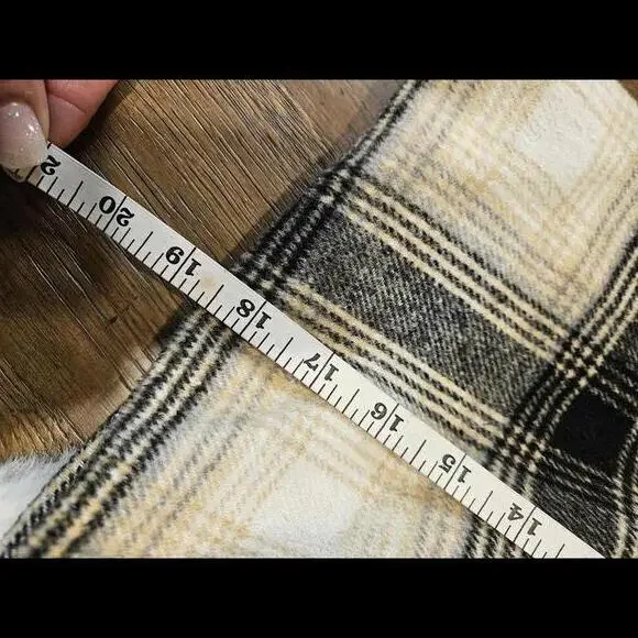 Earthbound Trading Co. Plaid  Wool Skirt - Size Large - Picture 4 of 6